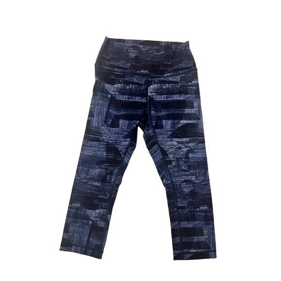 Lululemon Wunder Under Luxtreme High-Rise Crop Leggings 21" Multi Midnight Navy - Picture 1 of 9